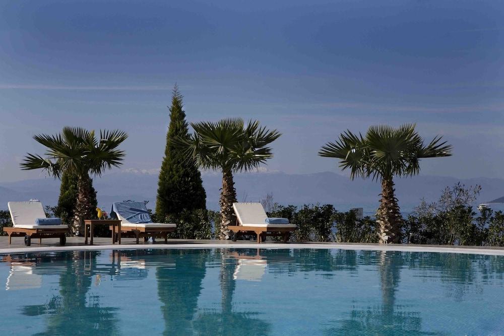 Valis Resort Hotel Volos Ngoại thất bức ảnh The pool at the hotel